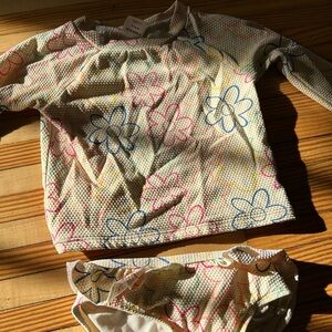 Old Navy Kids Floral Rashguard Set - Multicolor